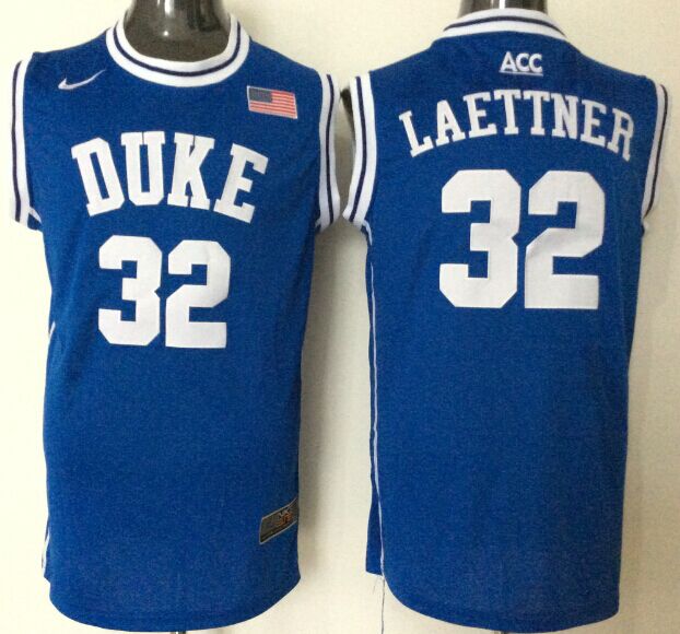 NCAA Men Duke Blue Devils #32 laettner blue style 2->->NCAA Jersey